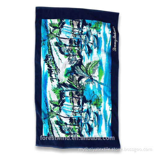 Promotional/Wholesaler Custom Reactive Velour Beach Towel